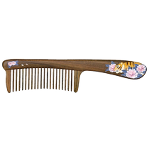 Tan Carpenters natural toothed wooden comb smells the rose special massage for womens long hair scalp care and fluffy hair