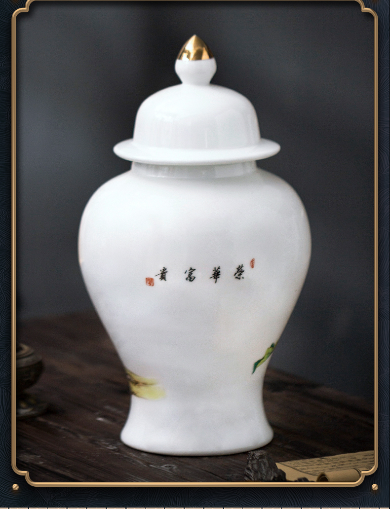 Jingdezhen ceramic general hand - made pot vase home sitting room porch rich ancient frame office furnishing articles ornament