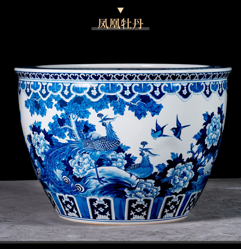 Has a long history in the jingdezhen ceramic tank yard to large sitting room adornment is placed large is suing landscape balcony