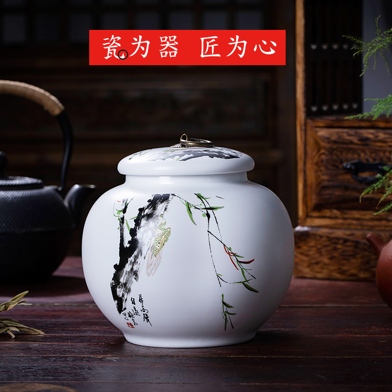 Jingdezhen ceramics white porcelain tea pot home a kilo who spinosa seal pot, tea, green tea a large