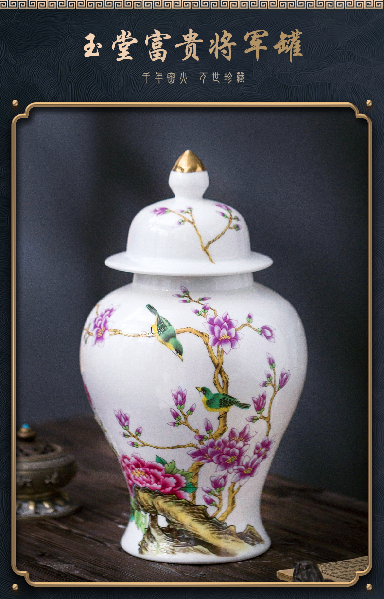 Jingdezhen ceramic general hand - made pot vase home sitting room porch rich ancient frame office furnishing articles ornament