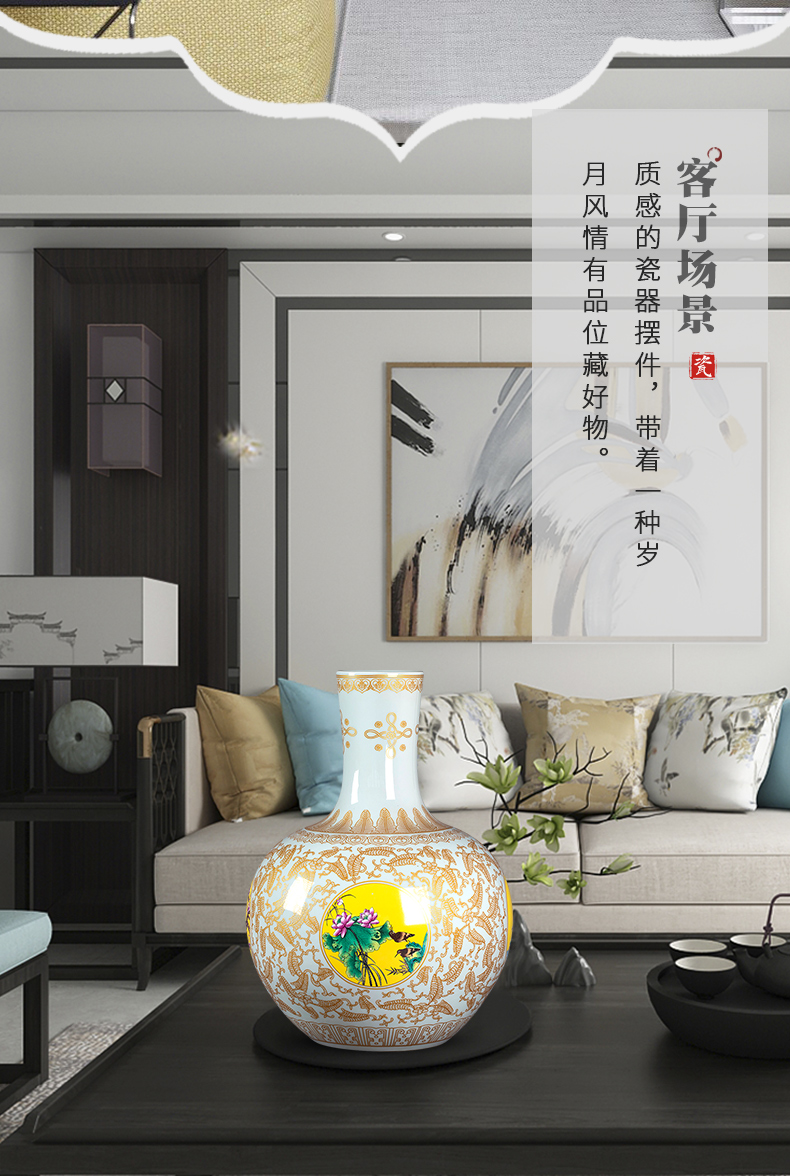 Archaize of jingdezhen ceramics up Chinese vase fuels the sitting room TV cabinet study furnishing articles crafts gifts