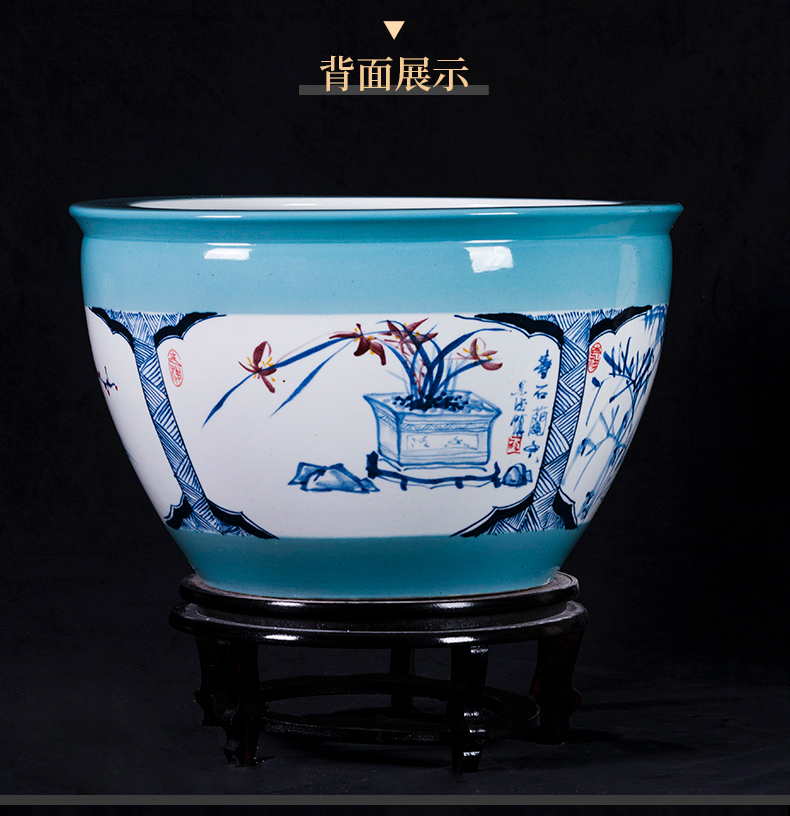 Jingdezhen ceramics aquarium by patterns home sitting room balcony is suing large courtyard landscape be born furnishing articles