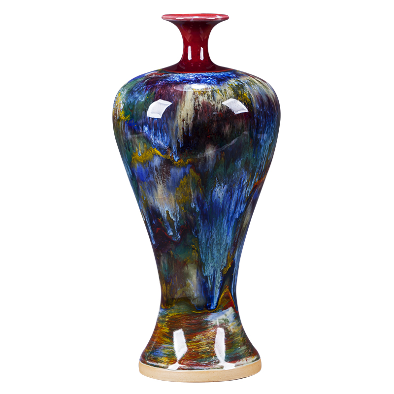 Jingdezhen ceramics up with jun porcelain vases, flower arranging rich ancient frame the sitting room of Chinese style household adornment handicraft furnishing articles