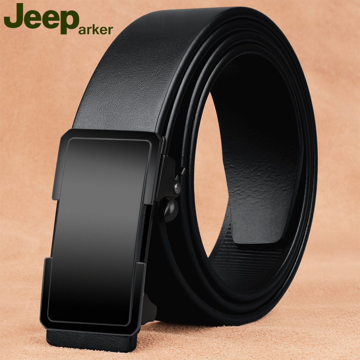 Men's fur automatic button dental belt business leisure wearing the belt headband leather and Korean Youth Trouser 2