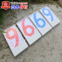 0-9 Circulating Pushback Scoreboard Basketball Game Scooters Scooters Scooters Counting Cards for Scoring Cards