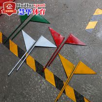 Small Iron Flag triangular flag Small red flag Athletics Sports logo Flag Lead Ball throwing Far-angle Flag Flag Flag