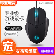 Lenovo deliver Y7000P notebook PC wired mechanical mouse mute game electric race private LOL macro
