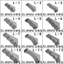 Beam finished foam ceramic cornice line new Chinese style corbel line corbel window buckle edge eps exterior wall decoration line