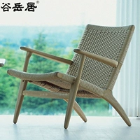 Gu Yueju thiết kế sáng tạo đồ nội thất mái chèo ghế chèo Trung Quốc dệt rắn gỗ ngồi sofa nỉ