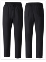 Черные водонепроницаемые утепленные бархатные штаны