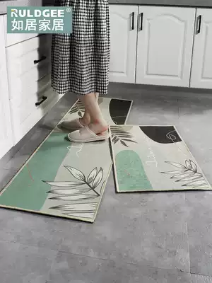 Kitchen floor mat Waterproof and oil-proof household water-absorbing and oil-absorbing non-slip mat Carpet dirt-resistant floor mat Long door doormat