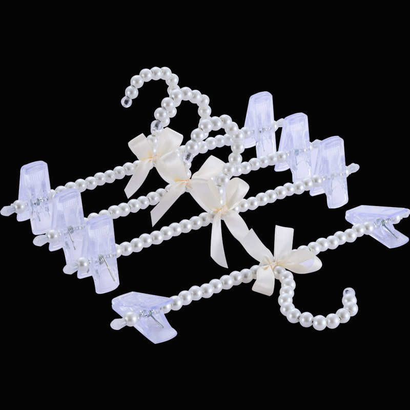 Eurostyle Drying Lady Pants Princess Pearl Clothes Hanger Home Adult Clothing Shop Clothes Wall Chest Underwear Clips Wedding
