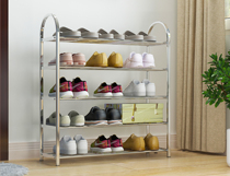 Stainless Steel Shoe Rack Shoes Cabinet Multilayer Simple Home Shoe Rack Dormitory containing economical shoe rack special price minimalist