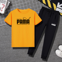 Boys summer dress suit 2022 new gas summer sports trousers in the big boy handsome Han edition tide