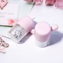 Japanese contact lens cleaner manual rotating contact lens cleaning machine box electric eye-shaped glasses eyewash pull