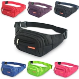Универсальная вместительная и большая поясная сумка подходит для мужчин и женщин, водонепроницаемый износостойкий спортивный мобильный телефон для отдыха, бумажник, ткань оксфорд