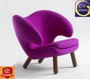Thiết kế nội thất ghế giải trí cổ điển Bắc Âu Tang Goose ghế đơn vị FRP thời trang thiết kế ghế