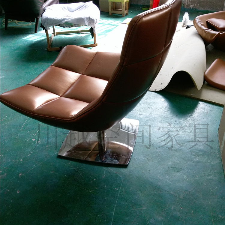 Thiết kế nội thất tối giản Bắc Âu thời trang ghế đơn nghỉ trưa ăn trưa phòng khách sạn mô hình phòng phòng chờ ghế học sofa gỗ hiện đại