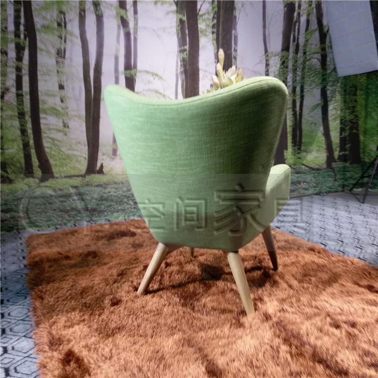 Thiết kế nội thất giải trí gấu gấu ghế gấu trúc ghế cánh hoa hình Bắc Âu FRP đơn sofa ghế gỗ