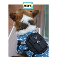 Schoolbag School Backbag School и Средние Собаки выходите на рюкзак Corki Shiba Inu Bi xiong Teddy Rackpack Internet Red