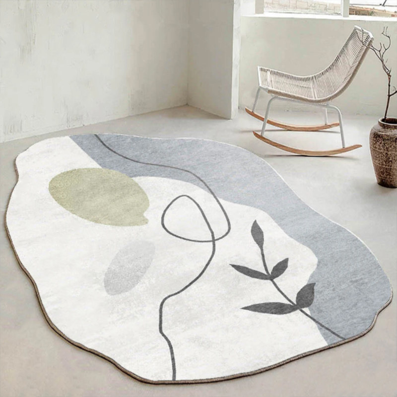 ins style Alien irregular rug living room tea table blanket oval light lavish bedroom home full of carpet cushion