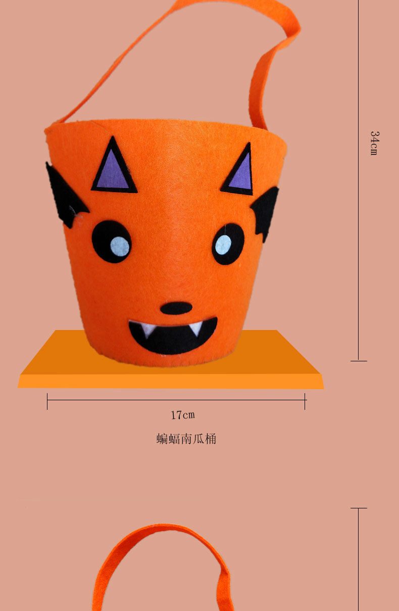 Halloween Túi bí ngô cầm tay Halloween Dress Up Quà tặng Túi kẹo Quà tặng Trang trí Đạo cụ Đồ chơi - Sản phẩm Đảng / Magic / Hiệu suất đồ hoá trang trẻ em	
