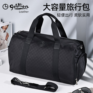 Goldlion Men's Handbag, Lightweight Bag for Going Out, Short-Distance Travel, Large Capacity, Business Trip, Multi-Functional Crossbody Bag