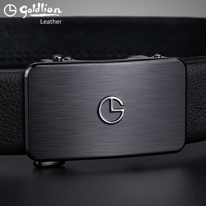 Kinley to belt men's leather luxury luxury high-end business nameplate pure cow leather automatic buckle 2022 new belt