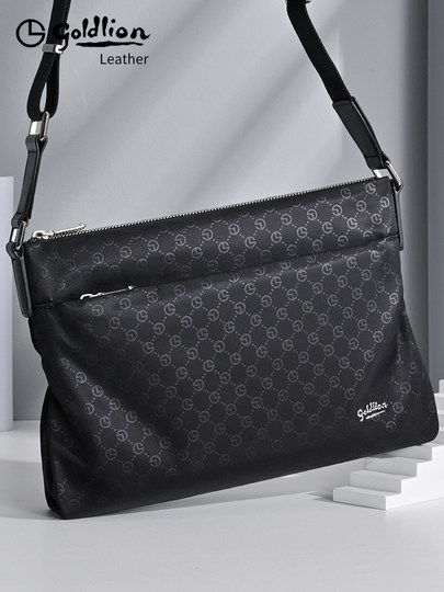 金利来男士斜挎包2025新款时尚多功能奢侈品牌正品随身单肩包男款