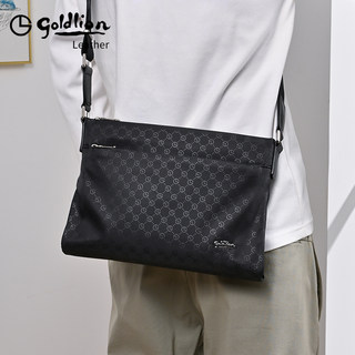 Goldlion Men's Crossbody Bag 2026 New Fashion Multifunctional Luxury Brand Genuine Portable Shoulder Bag for Men