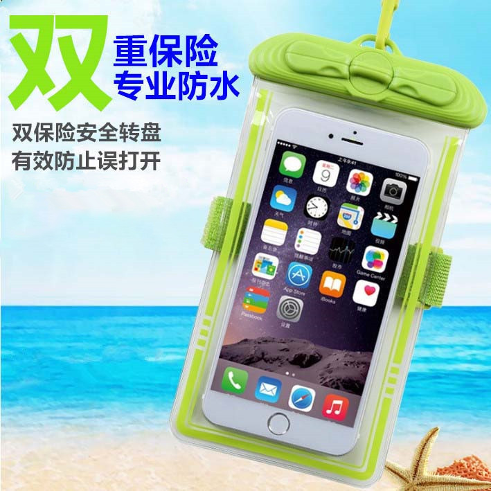 Universal swimming and diving mobile phone waterproof bag sealed waterproof cover Underwater touchable screen photo with neck rope arm wrist guard