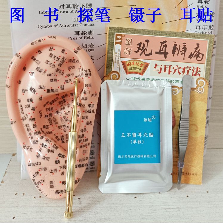 儿童耳穴按摩贴 王不留行籽耳贴 低过敏耳穴位保健贴 17cm耳穴按摩套装