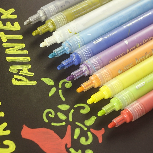 Акрил, маркер, вместительная и большая акварель, мелки, кисть, граффити