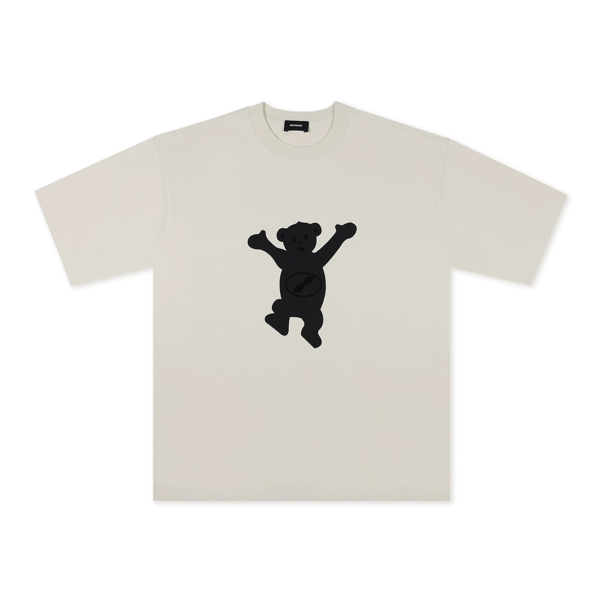 Bear короткий рукав унисекс стиль высокой улицы MIRROR WE11DONE