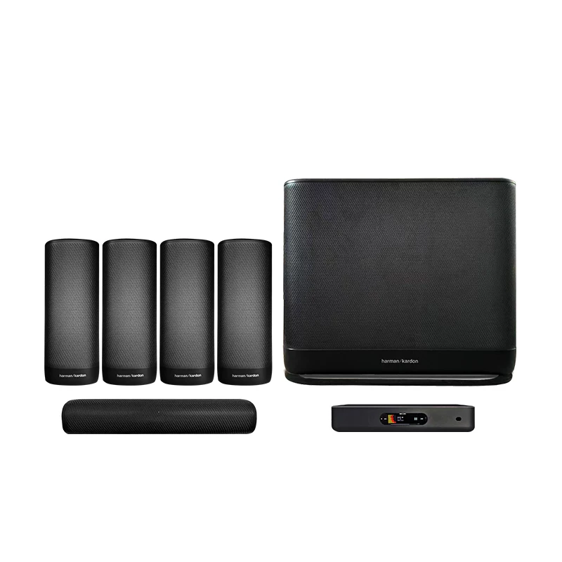 Система акустики Harman Katon Surround 5.1 с беспроводной технологией true wireless для домашнего кинотеатра, Bluetooth, мобильная ТВ‑колонка