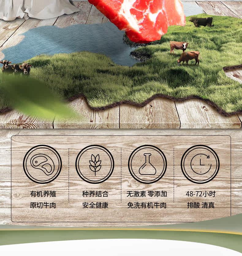 Подробная информация о органическом говяжьем хребте Brown Cow, 3 фунта (Green Tmall)_04.jpg