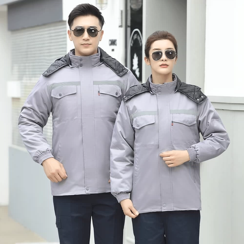 戴米恩 Зимний удерживающий тепло пуховик для работы, рабочая одежда, увеличенная толщина, делается под заказ