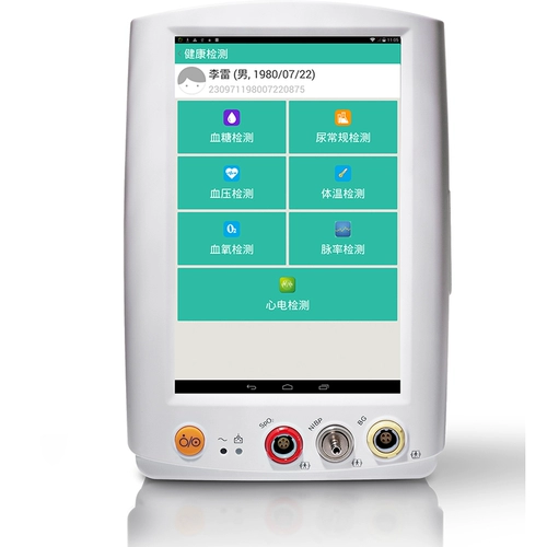 Домашний монитор Homanang PC-600 измеренный кровяный давление температура кислорода в крови, дыхательная частота сердечных сокращений 12