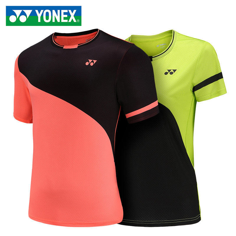 New yonex Yunieks badminton clothes men and women short sleeve sports clothes speed dry and breathable yy tennis clothes