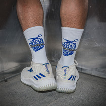 Basketball elite socks culture concept models thickened towel bottom left and right strength NBA cut net blue socks bondage sense