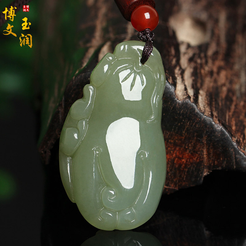 Natural Xinjiang and Tian Yuqing jade Ruyi jade pendant with jade pendant with pendant pendant pendant life Ruyi jade ornament