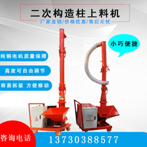 Secondary construction column pump loading machine indoor fine stone concrete conveying pump spiral secondary structure casting machine
