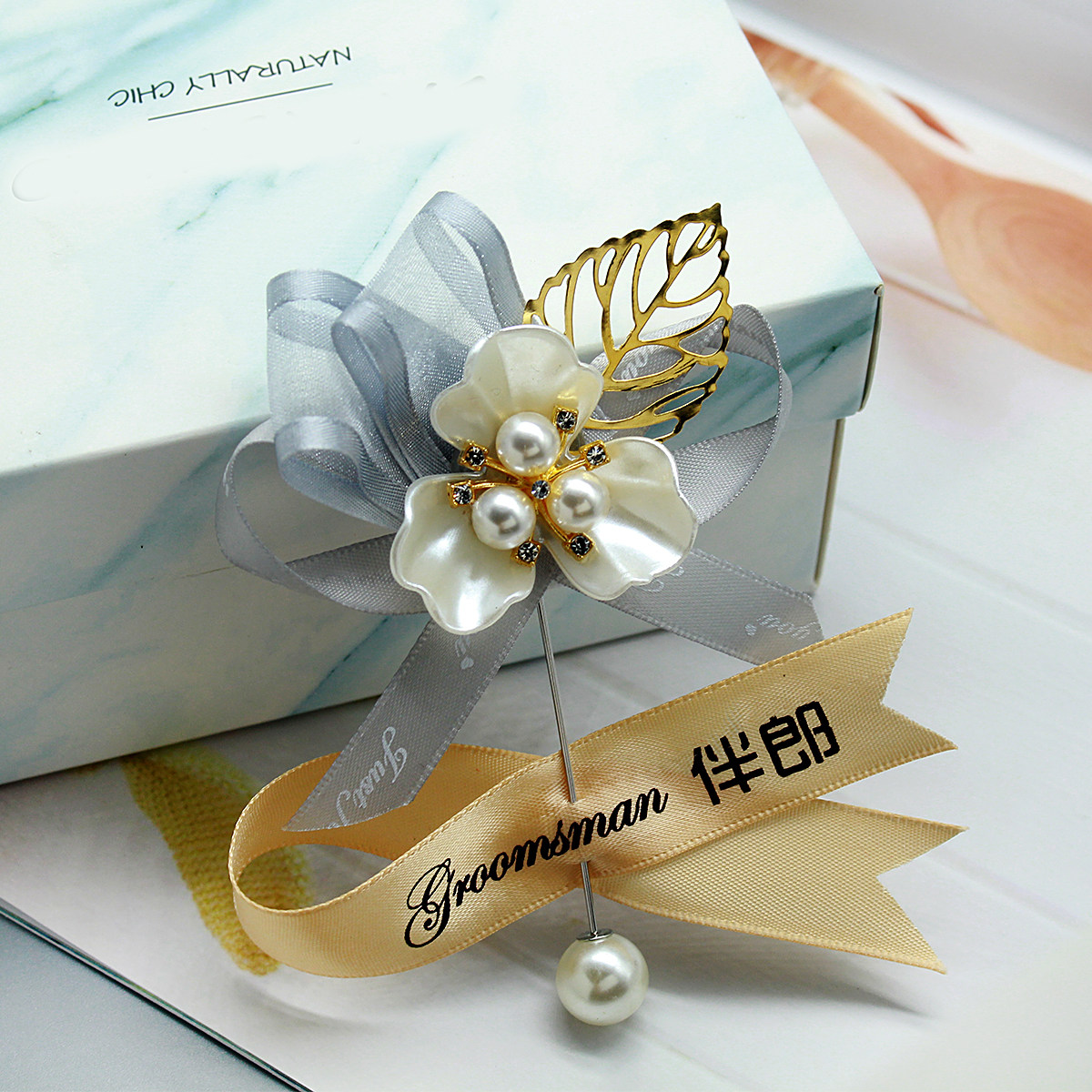 Bride and groom wedding corsage full set wedding corsage family parents best man bridesmaid VIP welcome guest pin