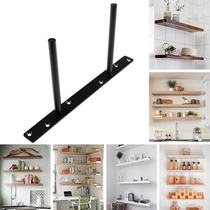 Home Furniture Hardware Concealed Laminate Holder Double T Black Invisible Concealed Partition Bracket Single Layer Partition Bracket Five Gold Pieces