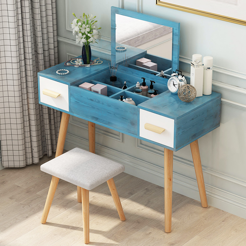 Makeup Desk Makeup Desk Bedrooms Small Modern Minimalist Tennis Red Ins Wind Economy Type rental house Women's accommodating cabinet