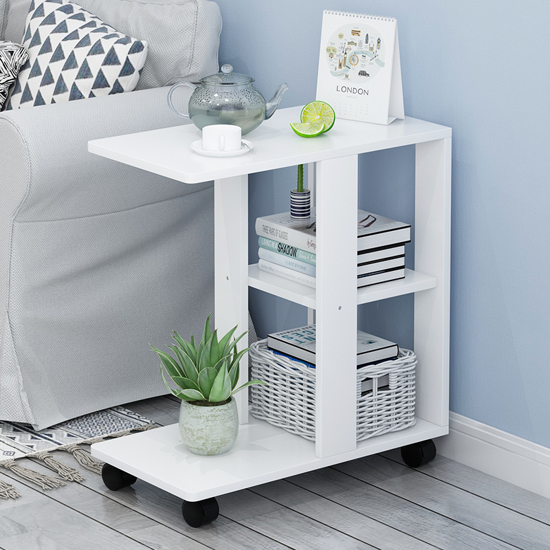 Minimalist small tea table modern small family style living room sofa edge a few corners a few bedrooms bed head cabinet table small square tea table side table