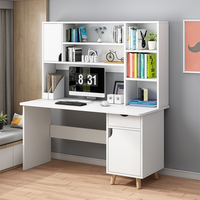 Computer Desk Desktop Desk Minimalist Home Student Study Desk Bedroom Office Desk Bookshelf Integrated Desk Desk Desk Desk