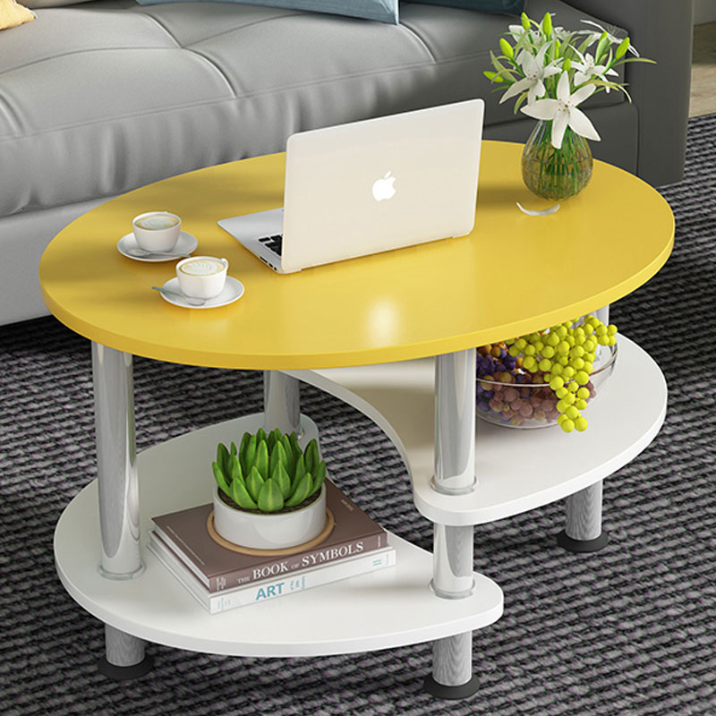 Coffee table side table living room small apartment side table tea table wrought iron corner table modern minimalist tea table small table sofa side cabinet