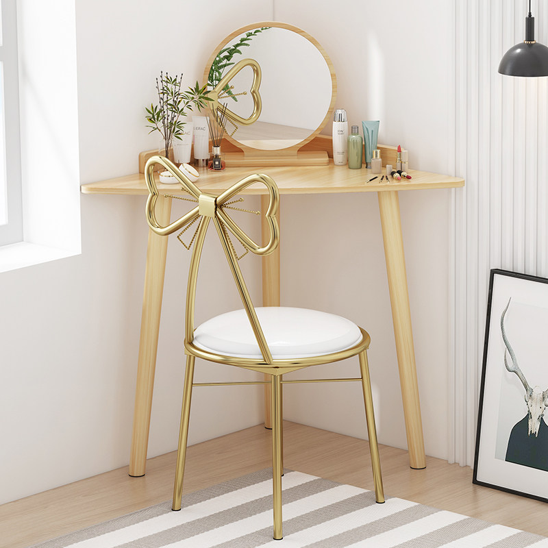 Net Red Triangle Makeup Desk Corner Bedroom Multifunction Makeup Desk Corner Modern Minimalist Wall Corner Makeup Table With Lights